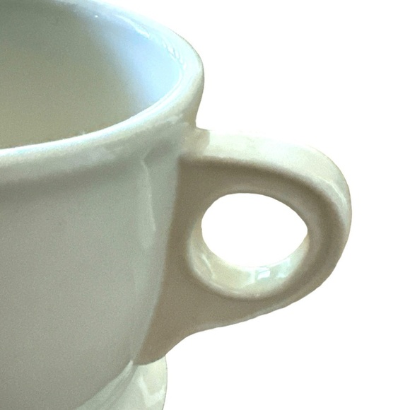 Anthropologie Monogram Letter K Barber Shop White Black Coffee Tea Mug Cup - Picture 5 of 7